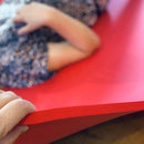 Gymnastikmåtte - rød 180x120 cm.