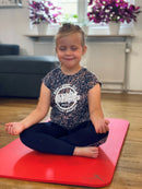 Gymnastikmåtte - rød 120x60 cm.