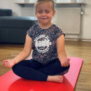 Gymnastikmåtte - rød 120x60 cm.