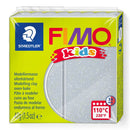 FIMO Kids modellervoks, Sølv Glit, 42 gr - Billede 1