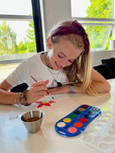 Vandfarve sæt m/pensel - 12 farver