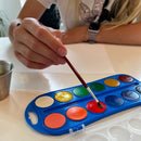 Vandfarve sæt m/pensel - 12 farver