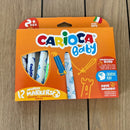 Tuscher m/børnegreb + ventil i låg - 12 farver