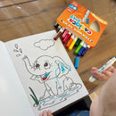 Tuscher m/børnegreb + ventil i låg - 12 farver