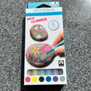 Panduro Sten tusch med glimmer 6stk. ass