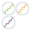 Kontursaks m. 3 mønstre, Fra 3 år.  - Billede 1