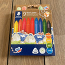 STAEDTLER - Noris Jumbo Farvekridt - 9 stk