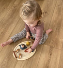 Tesæt med bakke i træ -11 dele - Billede 1