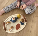 Tesæt med bakke i træ -11 dele - Billede 1