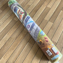 Stort Legetæppe - By/Trafik Motiv + 2 Plastbiler - 180x130 cm.