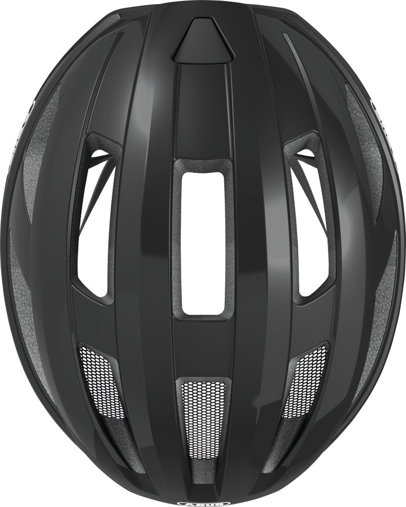 ABUS - Cykelhjelm Macator, Shiny, Sort M - Billede 1