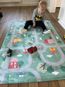 Ultra Soft Legetæppe - Vejbanemotiv - 1,5m x 1m - Achoka - Fra 1 år