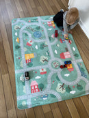 Ultra Soft Legetæppe - Vejbanemotiv - 1,5m x 1m - Achoka - Fra 1 år