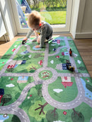 Ultra Soft Legetæppe - Byliv og trafik - 1,5m x 1m - Achoka - Fra 1 år