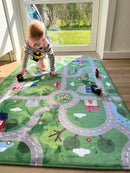 Ultra Soft Legetæppe - Byliv og trafik - 1,5m x 1m - Achoka - Fra 1 år