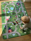 Ultra Soft Legetæppe - Byliv og trafik - 1,5m x 1m - Achoka - Fra 1 år