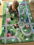 Ultra Soft Legetæppe - Byliv og trafik - 1,5m x 1m - Achoka - Fra 1 år
