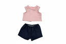 Dukketøj, Top og denimshorts Str. 32-37 