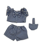 Dukketøj, Top, shorts og taske Str.32-37 