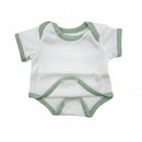 Dukketøj, Body i hvid Str 38-41 med velcro