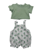 Dukketøj, T-shirt og overall Str. 38-41 