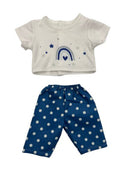 Dukketøj, T-shirt m. print &  buks 38-41 