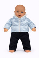 Dukketøj, Vinterjakke & Bukser Str.38-41 - dukke stående