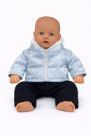 Dukketøj, Vinterjakke & Bukser Str.38-41 - dukke siddende