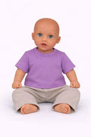 Dukketøj, T-shirt i Lilla Str. 38-41 - dukke siddende