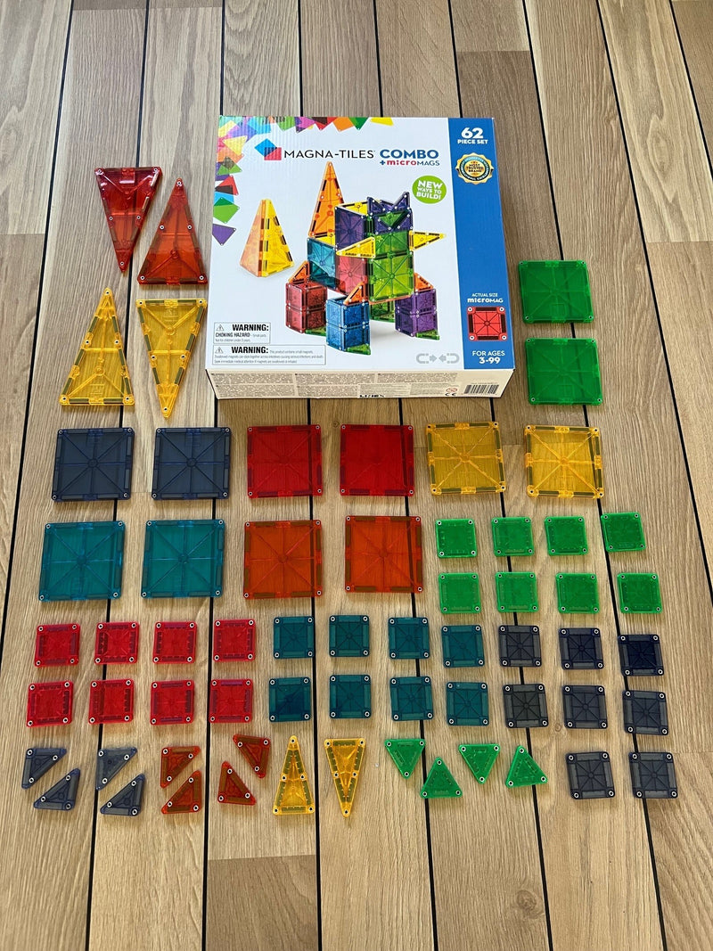 Magna-Tiles microMAGS Kombisæt - 62 dele