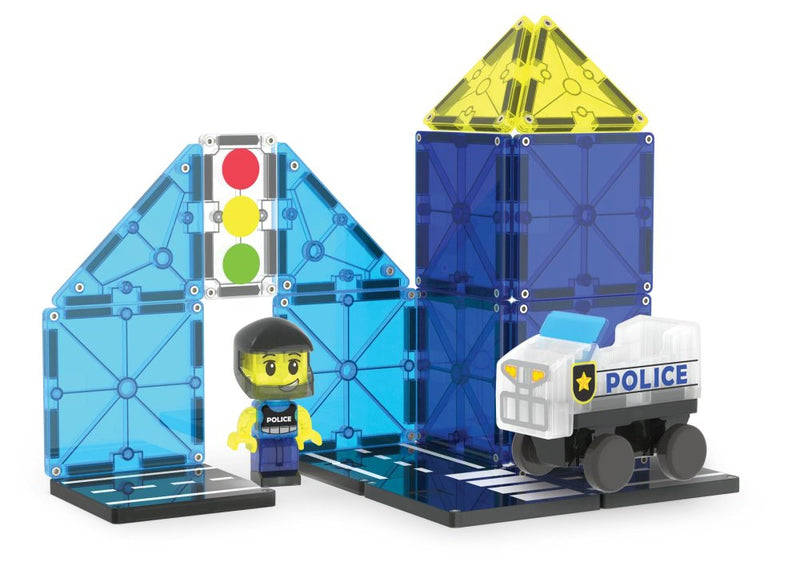 Magna-Tiles Politipatrulje - 20 dele - Billede 1