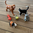 Jumbo Dyrefigurer - Kæledyr - 6 stk