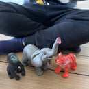 Jumbo Dyrefigurer - Jungledyr - Mødre & Unger - 6 stk