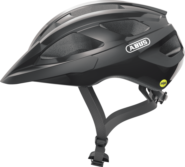 ABUS - Cykelhjelm Macator, Shiny, Sort S