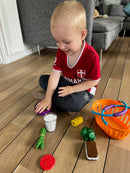 Legemad - Aftensmad i plast - 18 dele.