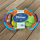 Legemad - Aftensmad i plast - 18 dele.