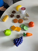 Legemad - Sunde Snacks i plast - 18 dele.