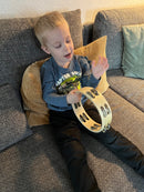 Tamburin i træ med 12 bjælder - Voggenreiter