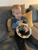 Tamburin i træ med 12 bjælder - Voggenreiter