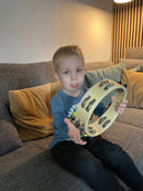 Tamburin i træ med 12 bjælder - Voggenreiter