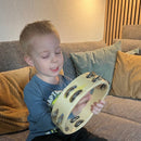 Tamburin i træ med 12 bjælder - Voggenreiter