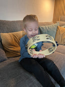 Tamburin i træ med 12 bjælder - Voggenreiter