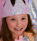 Prinsessekrone - Lyserød/sølv - Fra 3 år.