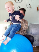 Yogabold med "anti-burst" - Ø: 75 cm - blå