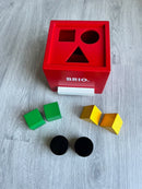 BRIO 30148 - Puttekasse i træ - Rød - Fra 1 år