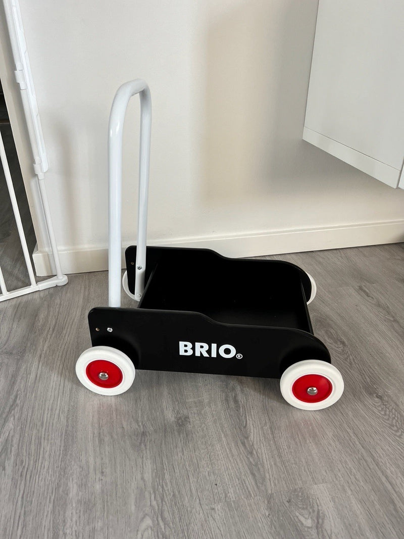 BRIO 31351 - Lære-gå-vogn - Sort - Fra 9 mdr.