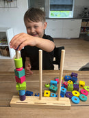 Stack Towers byggespil med 42 klodser - BS Toys - Fra 4 år.