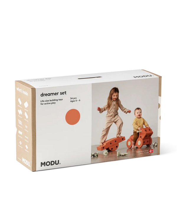 MODU - Dreamer Byggesæt - Orange - 34 dele