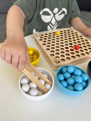 Finmotorisk Kuglespil af træ - 132 dele