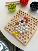 Finmotorisk Kuglespil af træ - 132 dele